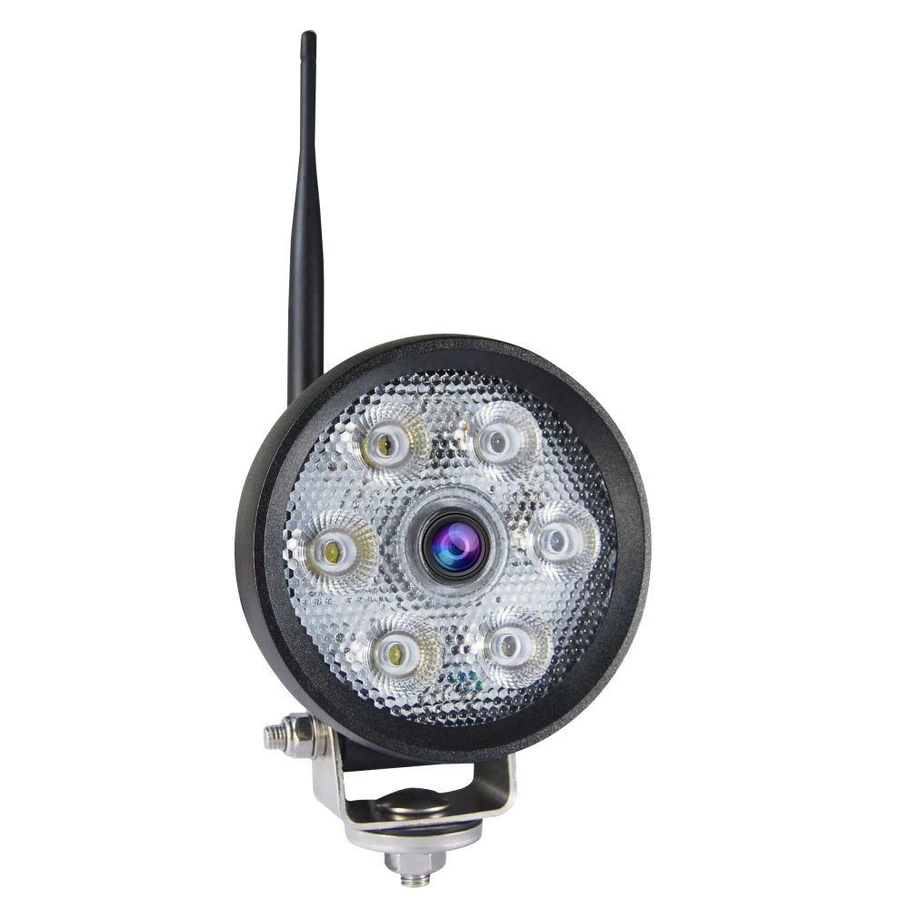 Backup Camera IP69K Anti-Fog 720p Wireless Work Lamp Camera Monitor System Forklift