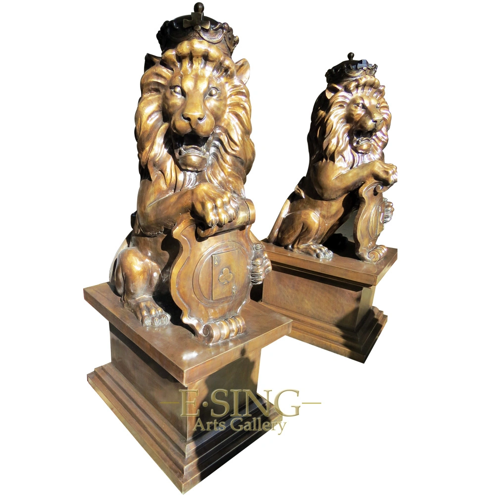 Hot Sale Garden Park Decoration Life Size Bronze Lion Statue