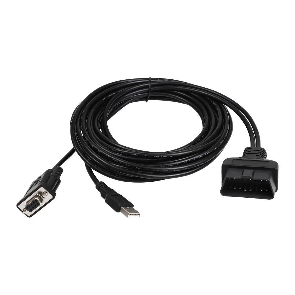 Obdii OBD2 16pin Male to Female dB9pin Cable Diagnostic Cable