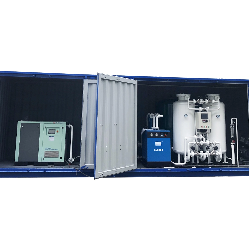 1 or 2 Years Containerized Industrial Oxygen Concentrator Gas Generator