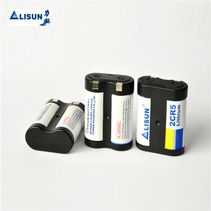 Lisun Brand 6V 2cr5 1500mAh Lithium Battery Cameras Suitable for Large Current Power