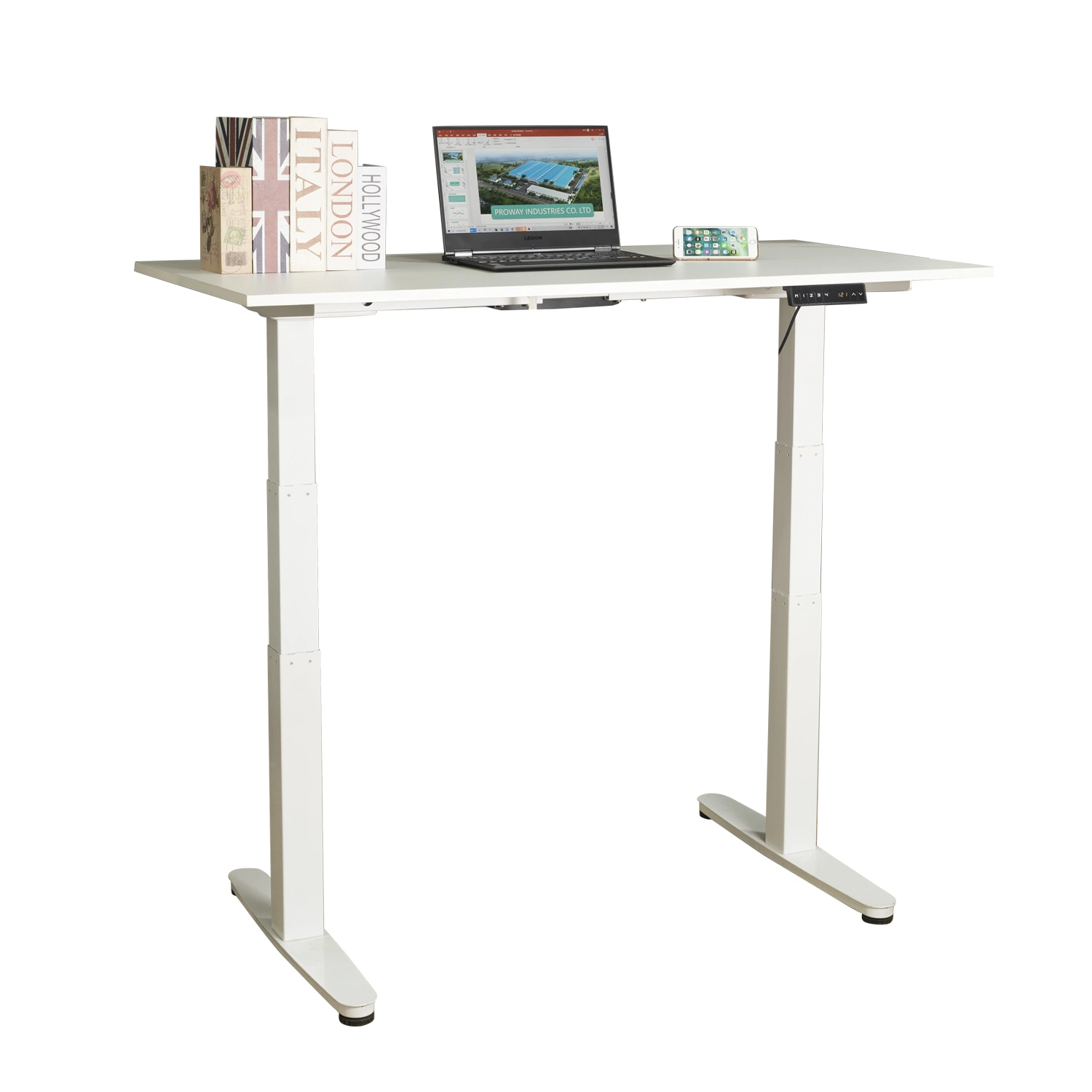 Professional Manufacturer Dual Motor Electric Standing Table Four Memory Position Electric Adjustable Sit Stand Desk/