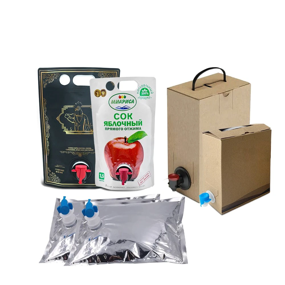 Aluminum Bag in Box with Tap Valve for Oil Juice Milk Wine