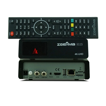 Récepteur de télévision par satellite H11s : enigma2 Linux OS DVB-S2X et 4K-2160p