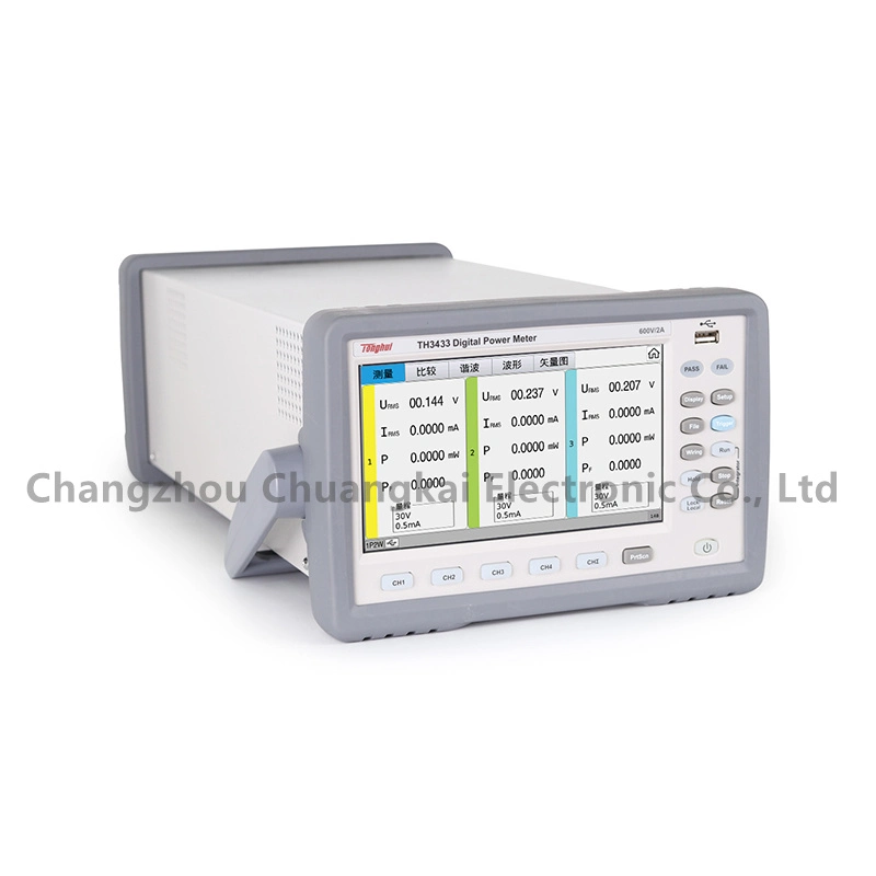 Tonghui Th3433 Multi-Channel Digital Power Meter Provide a Vector Display of The Input Signal