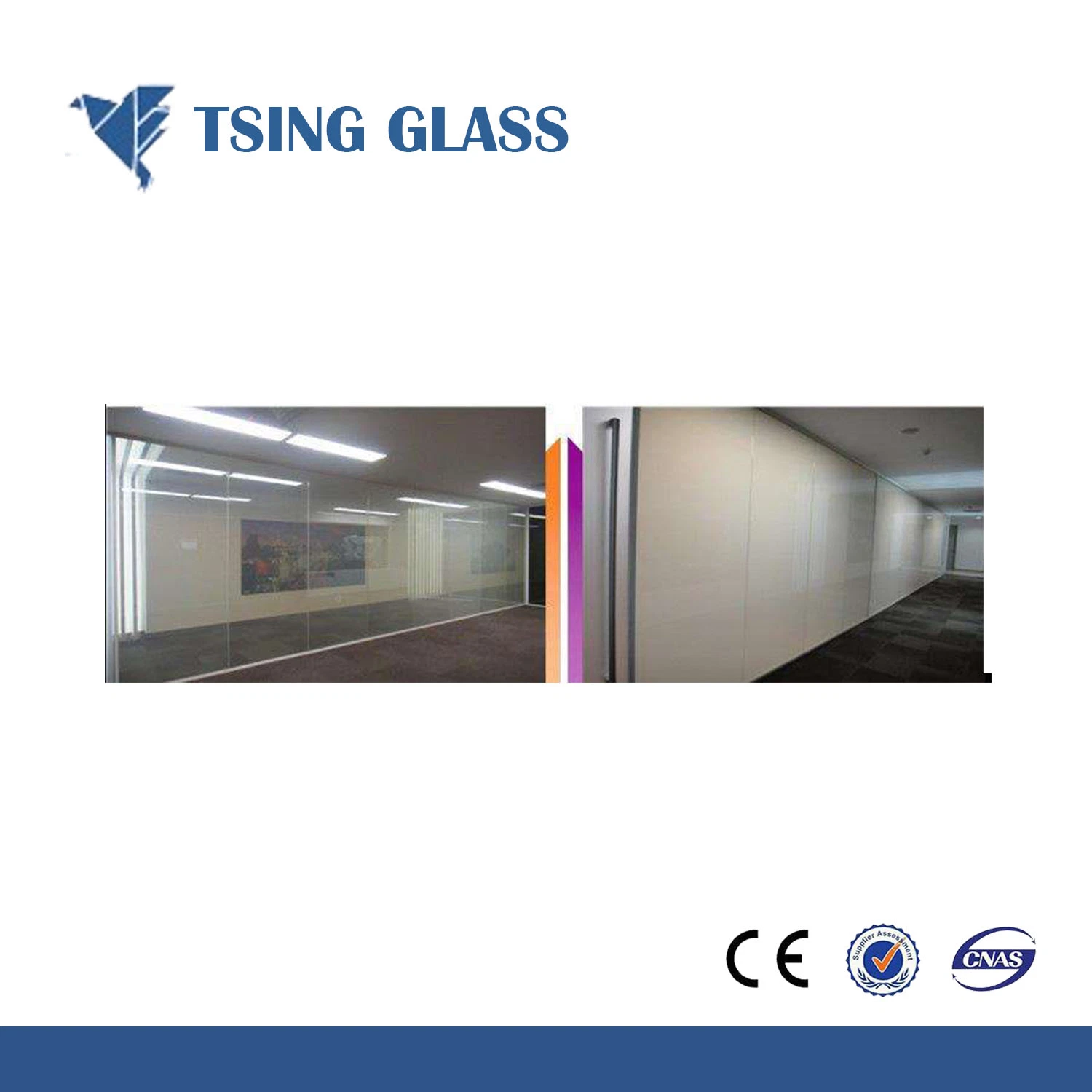 Tsing Glass Smart Film with SGS/Ce/ISO Certificate