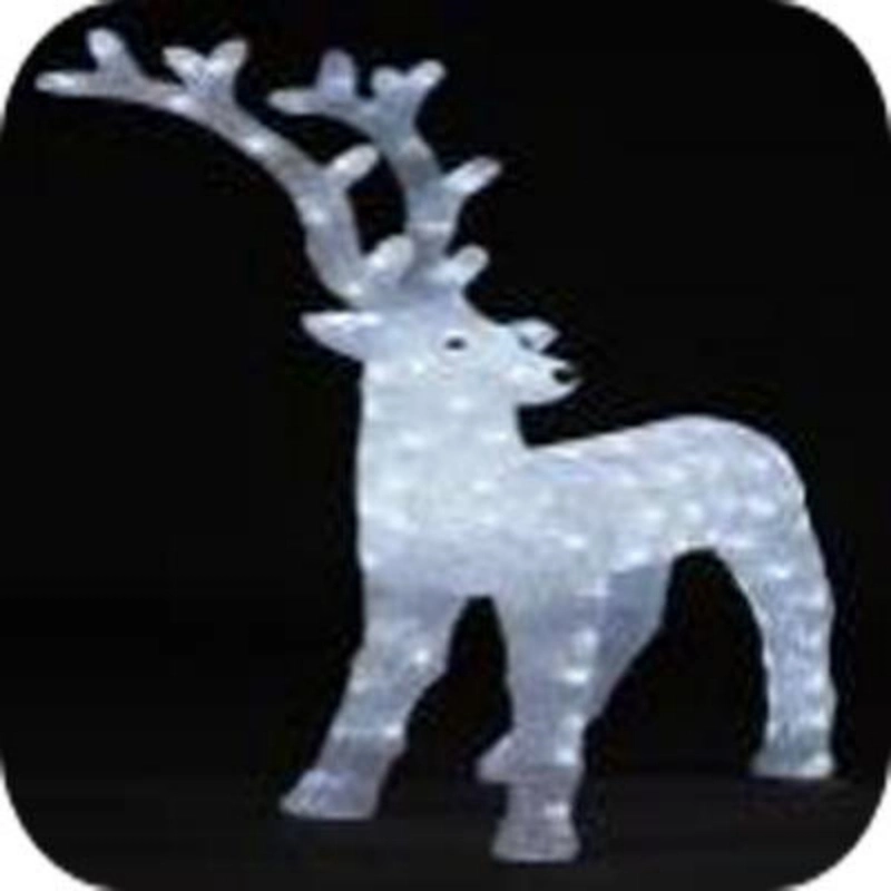 White Color LED Christmas Deer Shape Light Decoration