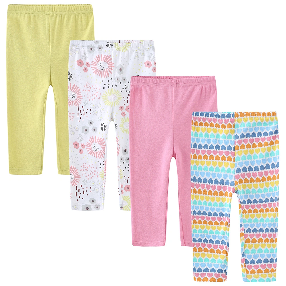 Bebé 4pcs/Lot pantalones 2021 Impreso Nuevas Cosas para Bebés Ropa de recién nacido a mediados de la cintura pantalones Niños Niñas Ropa de Bebe ropa