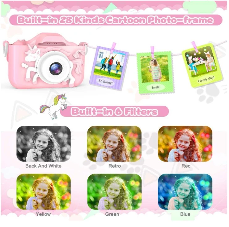 Cute Cartoon Children Fun Digital Pgoto Kids Photo Camera