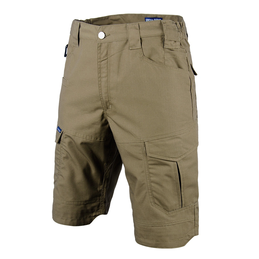 Canvas Cargo Shorts with 6 Pockets