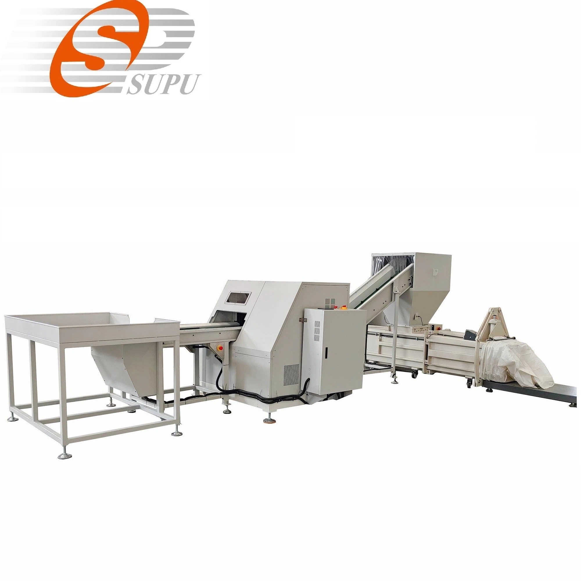 Industrial Paper Cardboard Banknote Shredder and Baler for Recycling