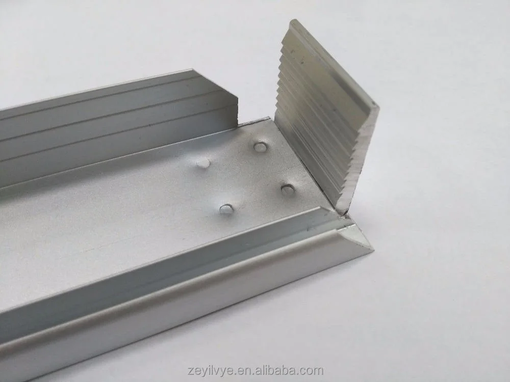 6063 T5 Anodized Solar Panel Aluminum Frame Extrusions in Factory