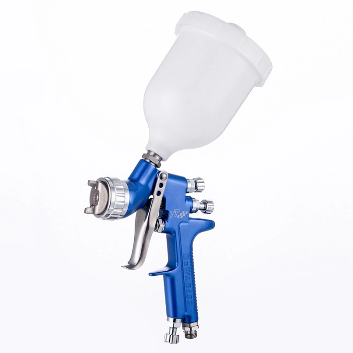 TT Paint Spray Gun 1,3mm Auto Blech-Finish Möbel Pneumatisches Werkzeug Leather 600ml