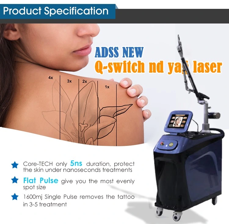 Portable Infrared Ray ND YAG Remove Tattoo Laser