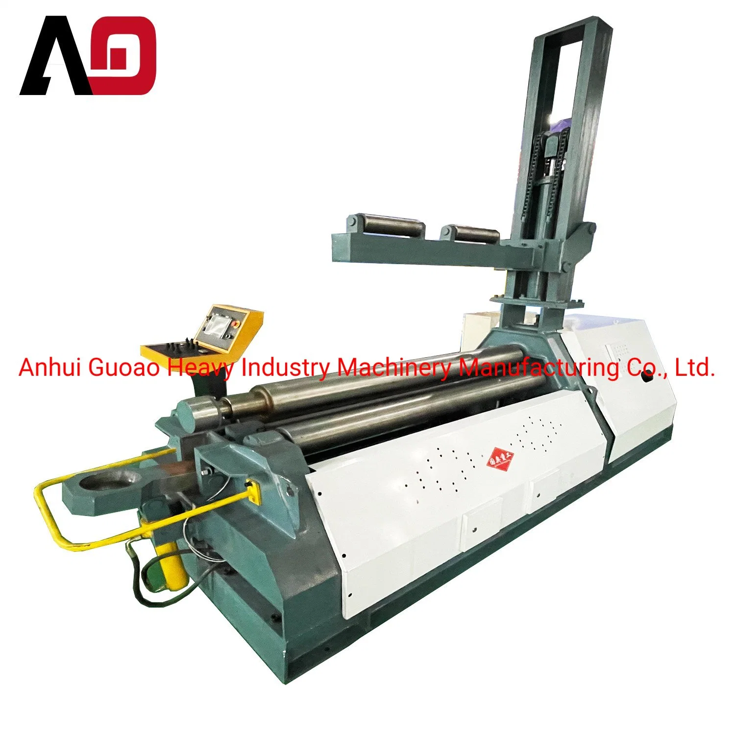 Hot Sale Guoao Industry Suppliers Chemical Equipment Tanker Bending 3-Roller Plate Rolling Machine