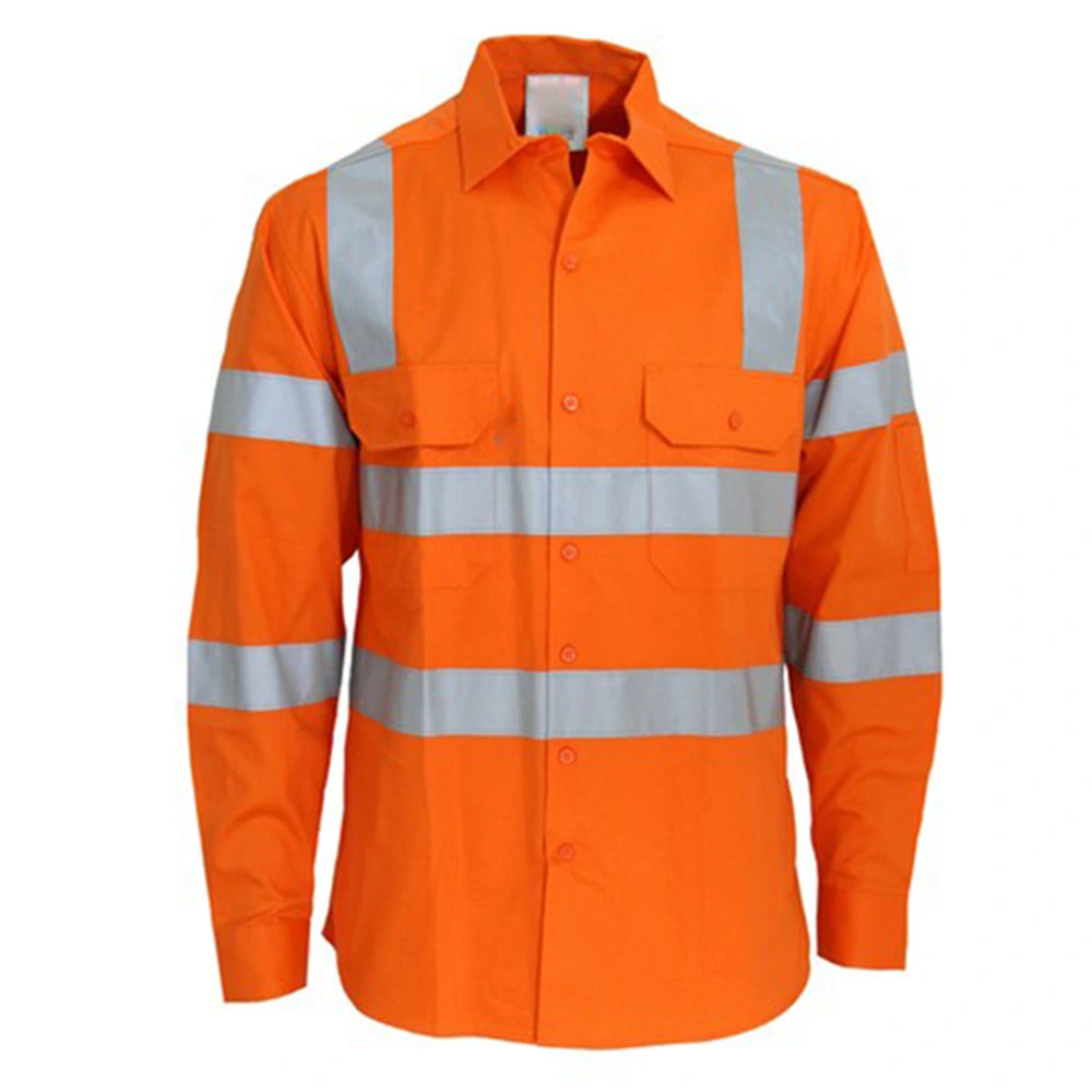 Workwear Uniform Men Reflective Safety Shirt