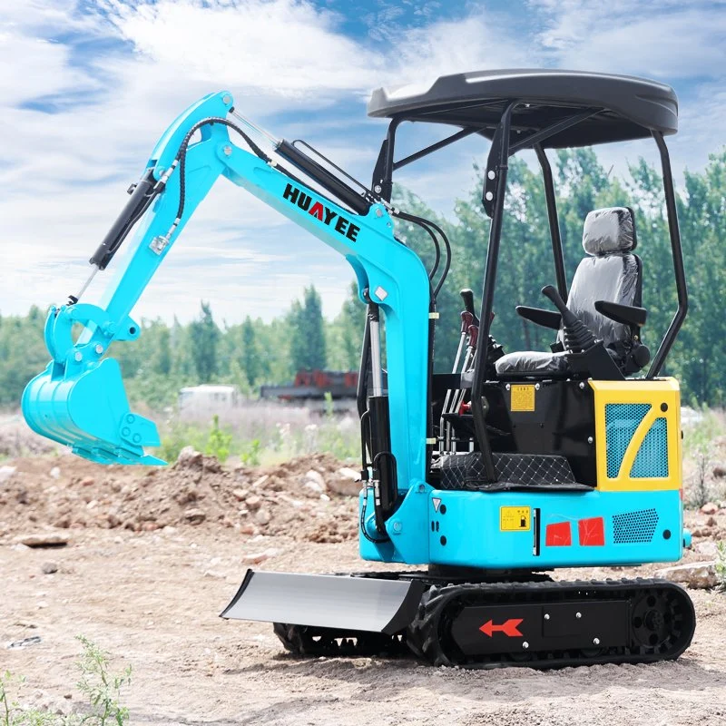 China miniexcavadora cilindro hidráulico Super Micro excavadora de cadenas de 1.6 ton.