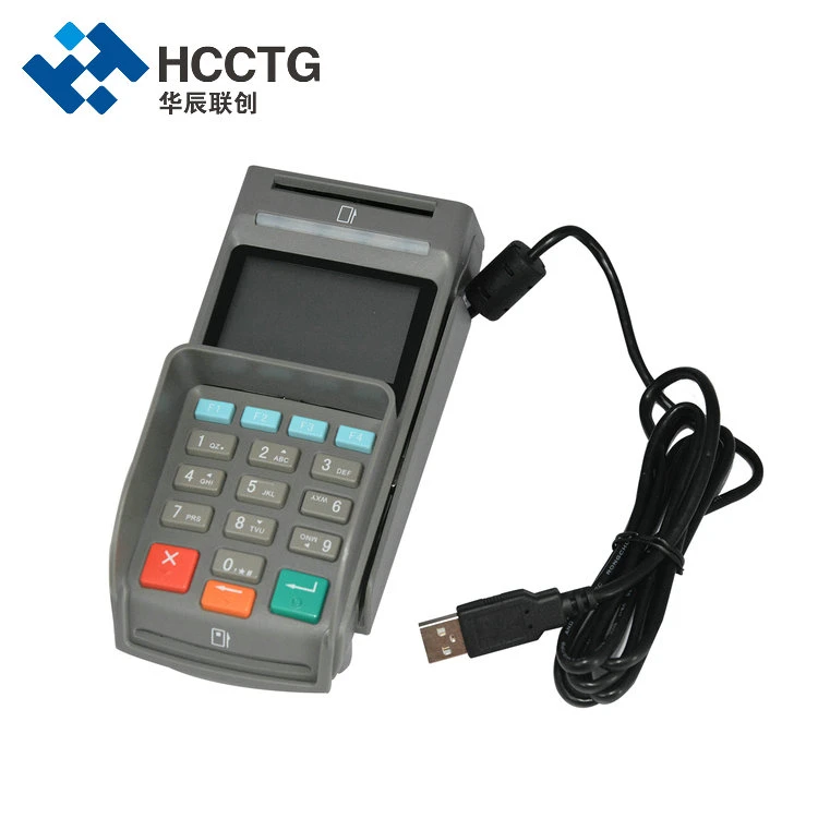 Lector de tarjetas EMV 4 en 1 de la seguridad de escritorio E-Payment ATM POS Pinpad USB USB de seguridad E-Payment Pinpad POS con pantalla LCD Z90PD