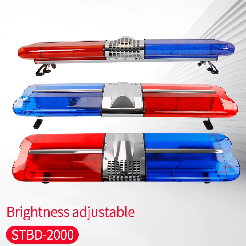 Customized OEM Car Roof Mounted LED Red Blue Emergency Flashing Ambulance Warning Light Bar