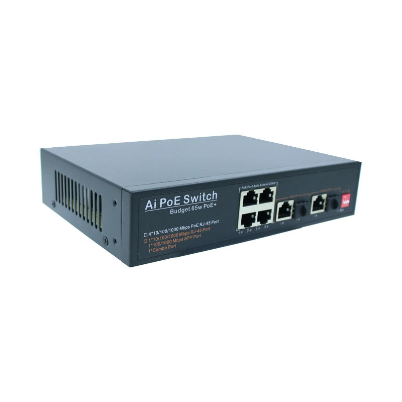 Huasifei Unmanaged Intelligent Poe Switch 7 Gigabit Port Cx-S403G Fiber Optic Switch