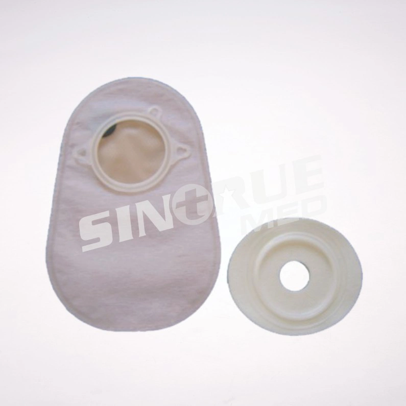 PVC Wholesale/Supplier Disposable Glue Pan Type Medical Ostomy Bag