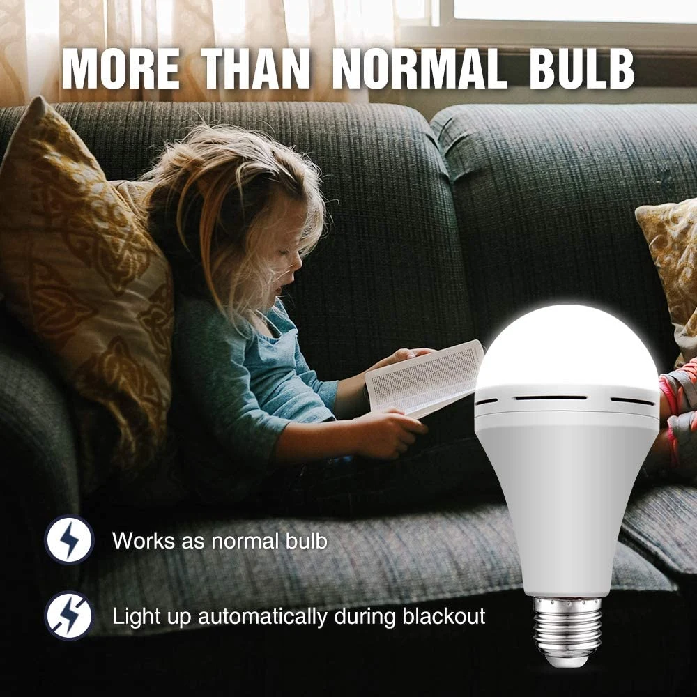 Outdoor and Indoor 12W Lamp Rechargeable Emergency LED Bulb Light