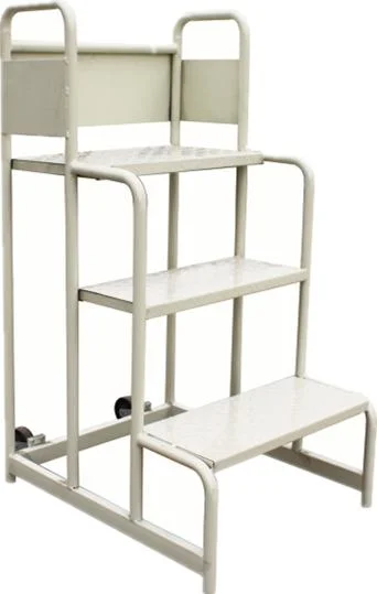 Steel Warehouse Rolling Step Ladder Manufacturer