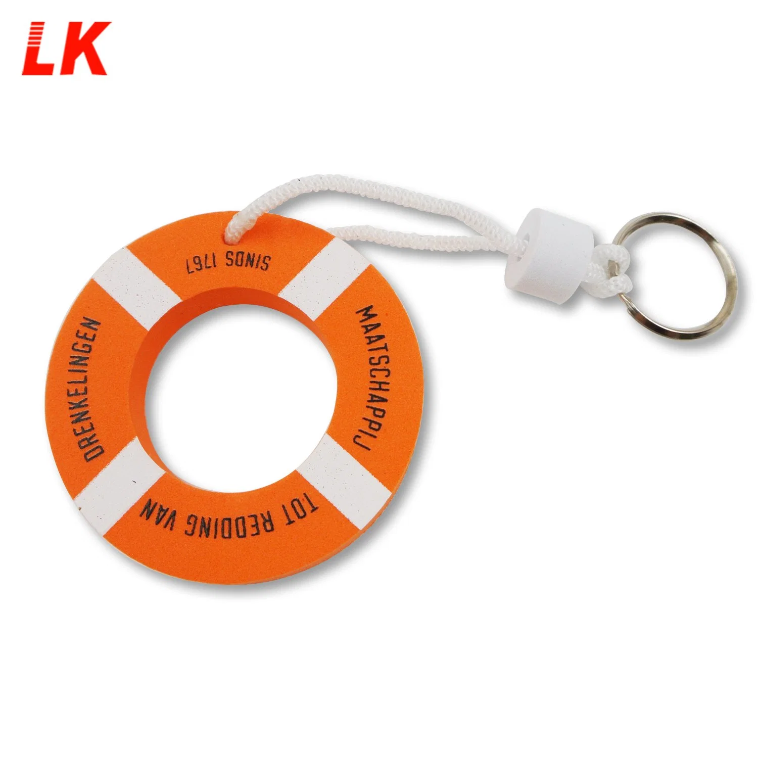 Custom Made EVA Foam Floating Keychain, Round Shape Floating Key Ring