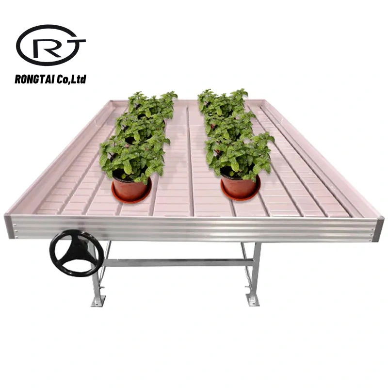 Hydroponics System Wire Mesh Rolling Table