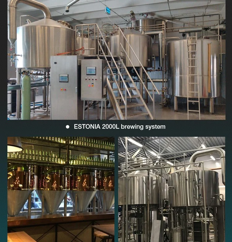 O equipamento de cervejaria para um bar especializado pode produzir 800L 1000L de Micro Beer