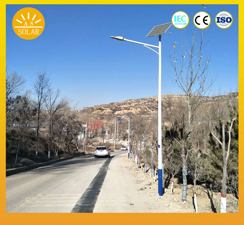 Panel Independent 50W Solar Street Light with Built-in Lithium Battery