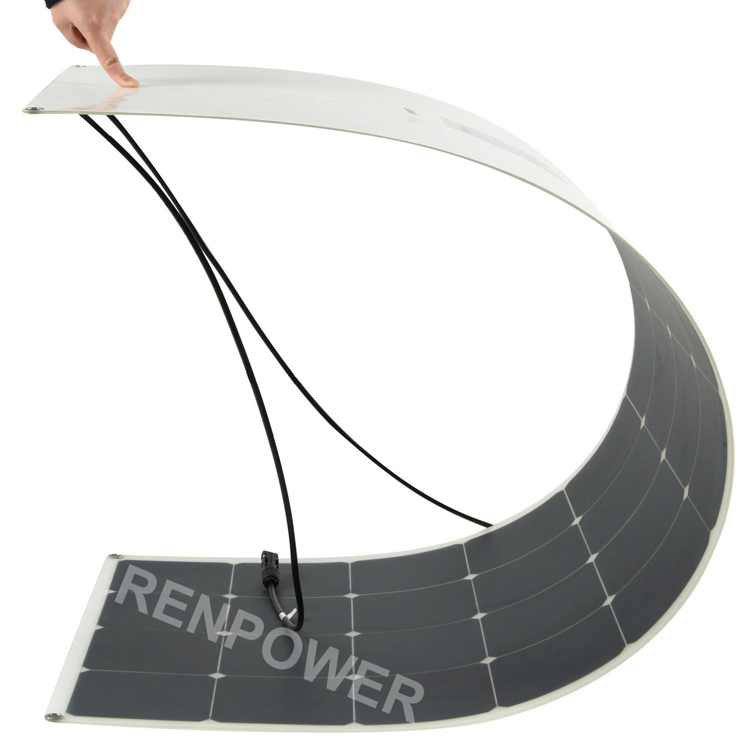 Panel solar flexible 100W185W PV Panel monocristalino silicio mascota ETFE Generación de energía para exteriores de películas