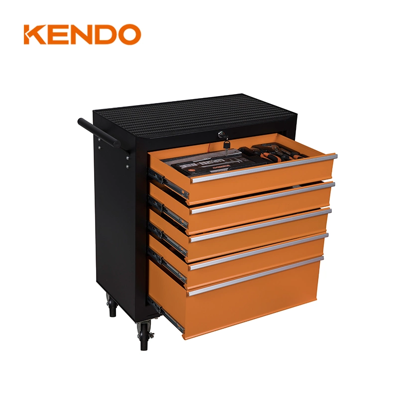 Kendo 113PC 5 tiroirs Armoire à outils amovible pour la maison avec ensemble d'outils à main