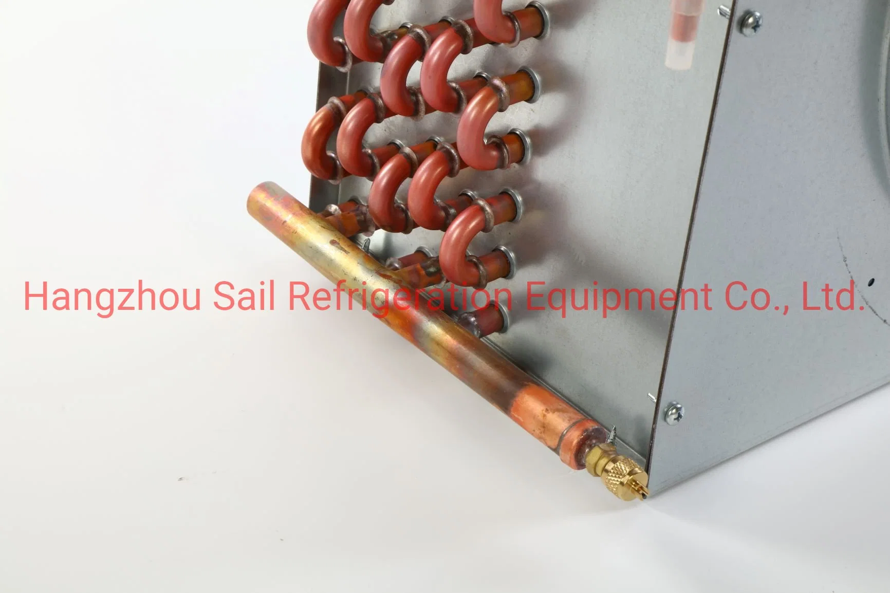 Customized Copper Tube Aluminum Fin Condenser Coil with Fan Cover Heat Exchanger