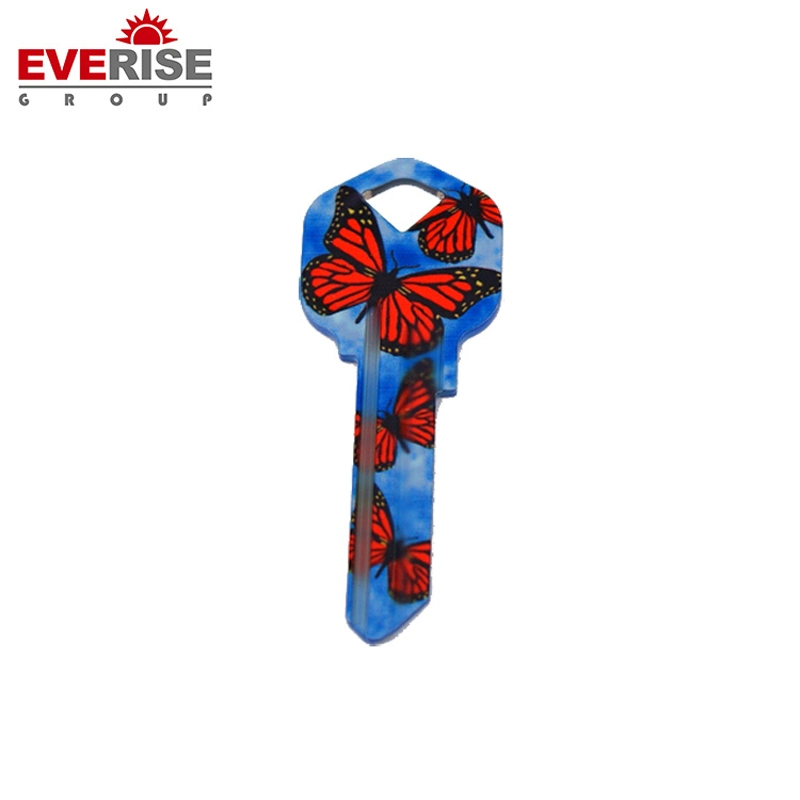 China Wholesale/Supplier Best UL050 Kw1 Sc1 Printed Home/House Door Blank Color Lock Key Blank Price with Brass Material