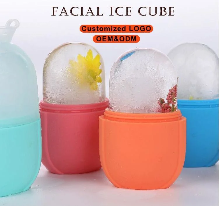 Reusable Silicone Ice Cube Mold for Facial Care Ice Balls Face Massager