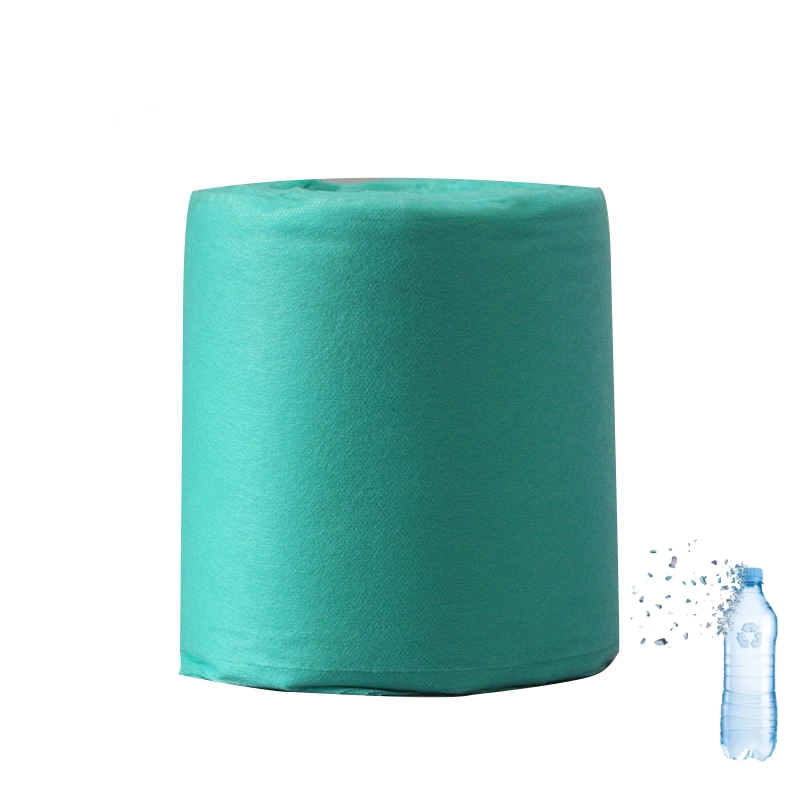 Pet Polyeter Terephthalate White Color RPET Nonwoven Spun-Bond Non Woven Roll Fabric