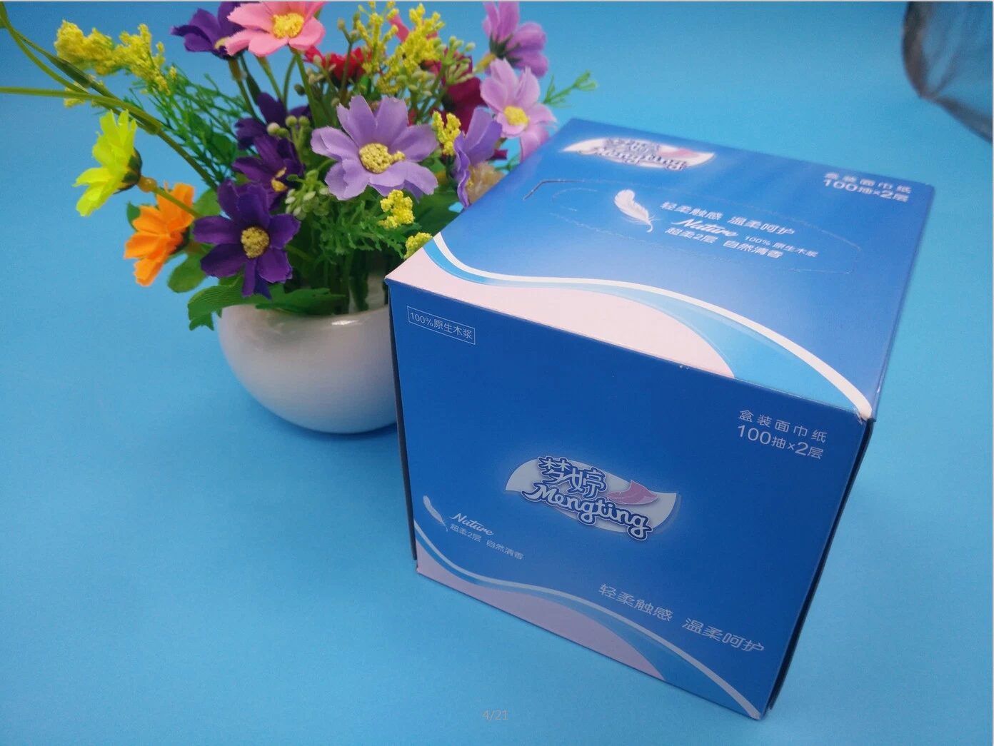 Soft Virgin Pulp 2ply Facial Tissue