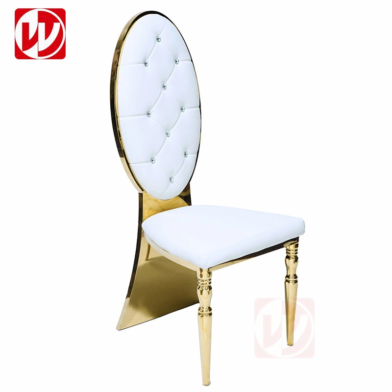 2022 Modern Mermaid Shining Mirror Gold Stainless Steel Dining Furniture for Hotel Wedding Banquet Ballroom Used