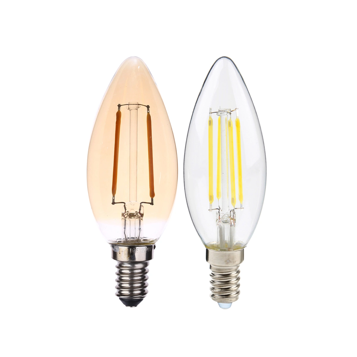 COB Decorative Bulb Customzied Shape LED Filament Bulb Candle 4W