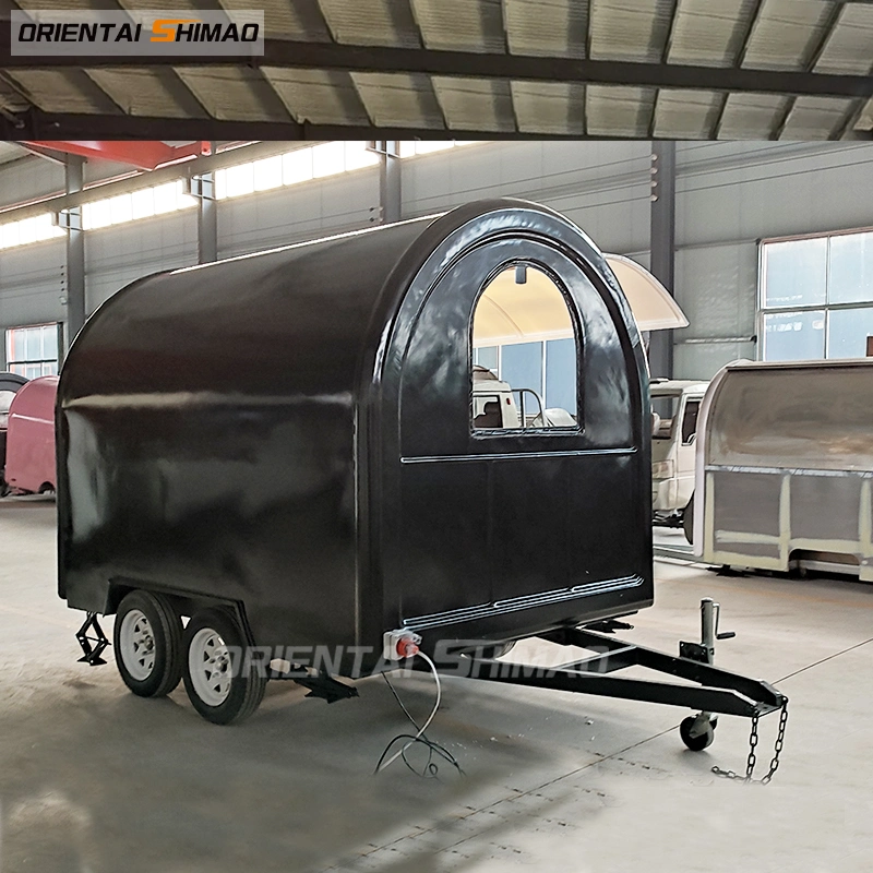 Nuevo diseño Shimao Oriental negro Mini mobile camión de comida rápida para la venta de perros calientes/café/Ice Cream/Burger