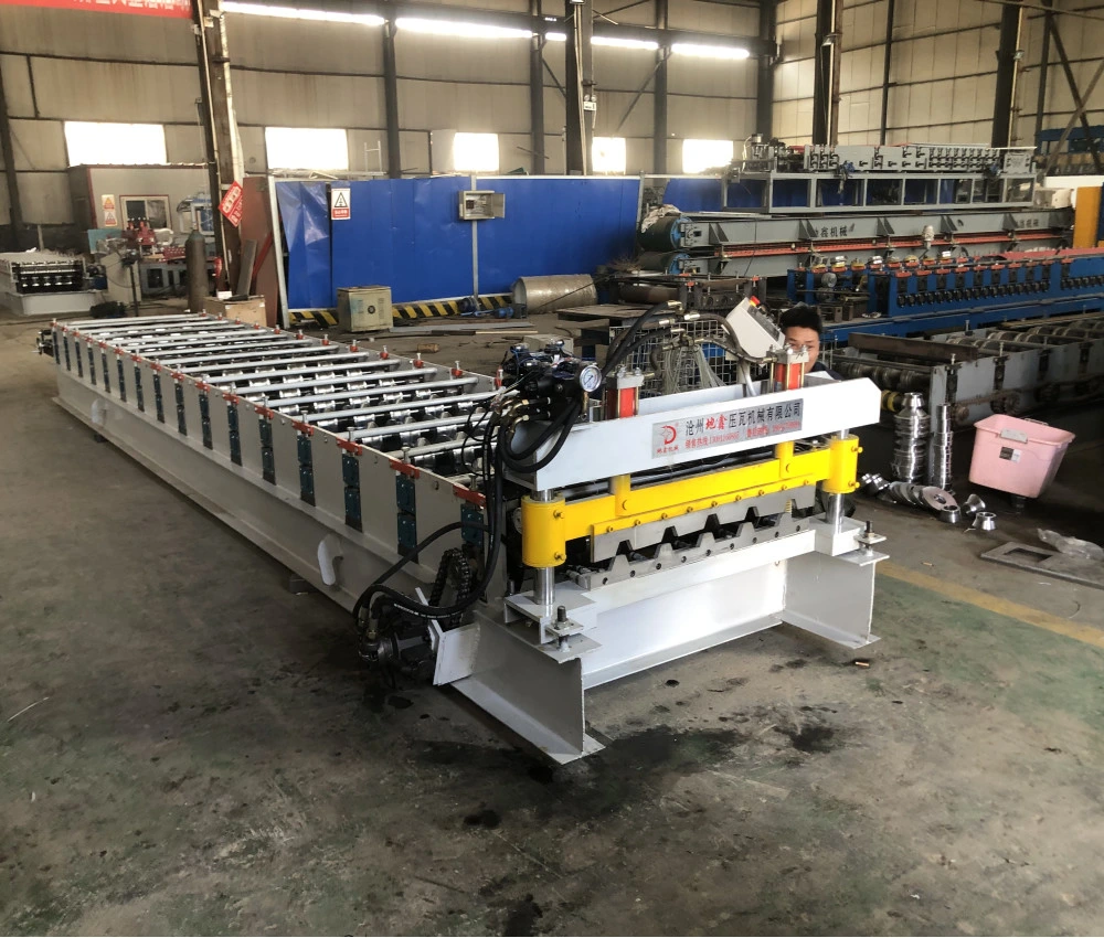 Ibr Trapezoidal Galvanized Roofing Sheet Roll Forming Machine From Botou Factory