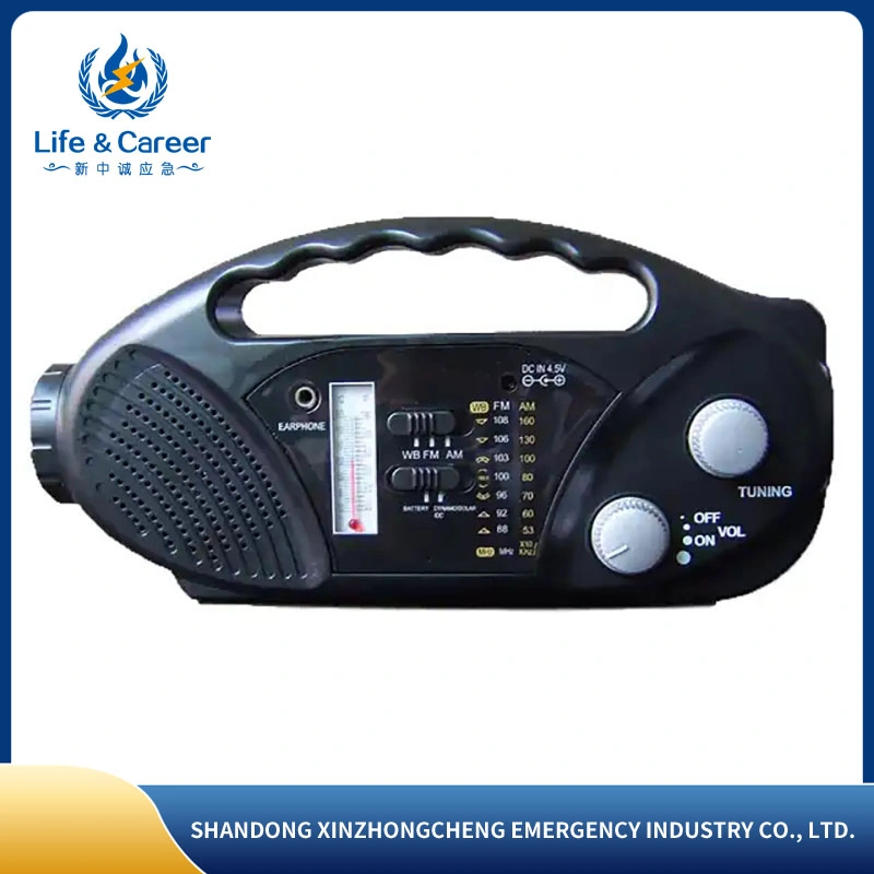 Nueva llegada Radio Solar mano Crank Generator emergencia exterior Digital Radio portátil