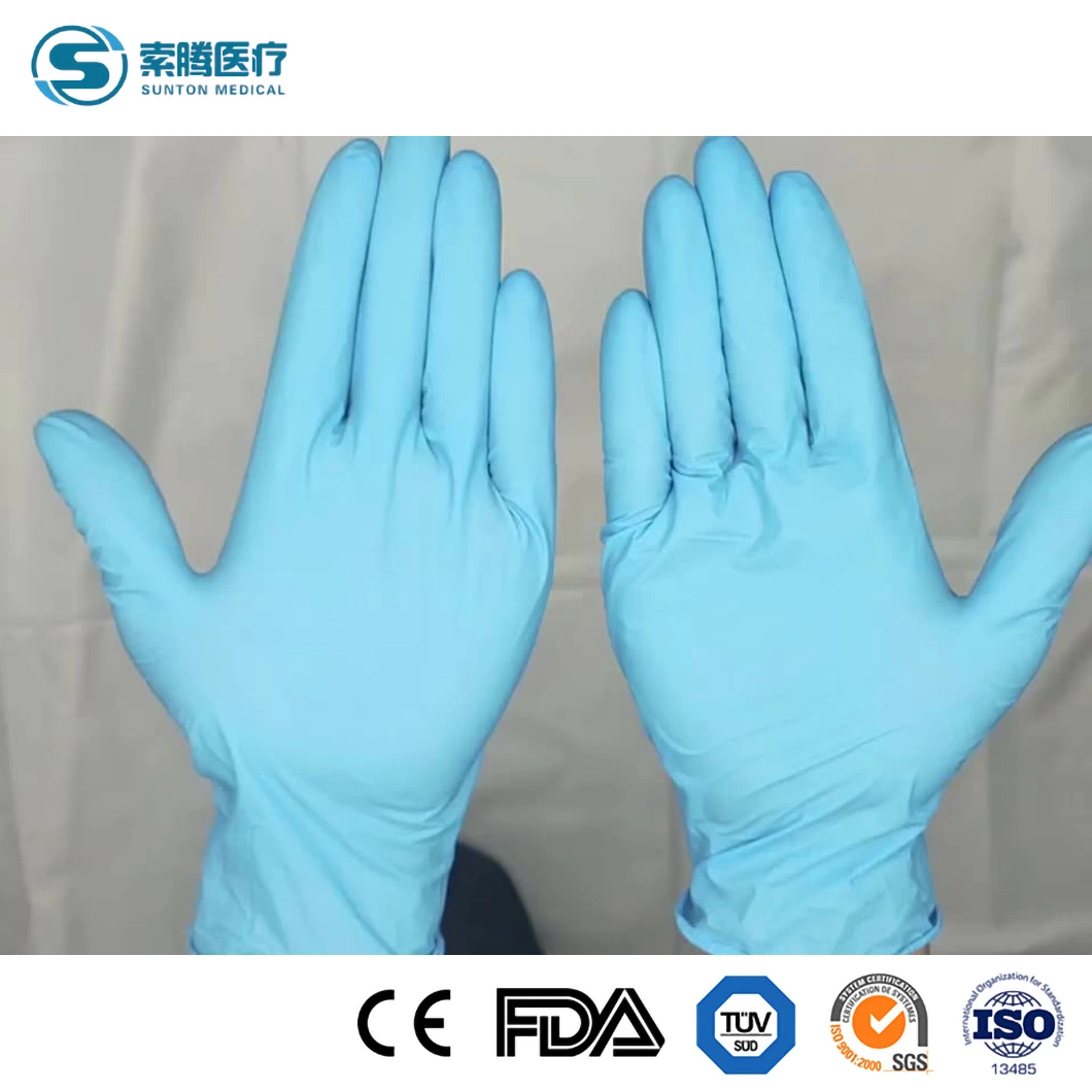 Sunton Powder Free PVC Vinyl Sterile Surgical Gloves China 9inch (&ge; 23Cm) Length Latex Gloves Manufacturers En388 Safety Standard Sterile Surgical Gloves