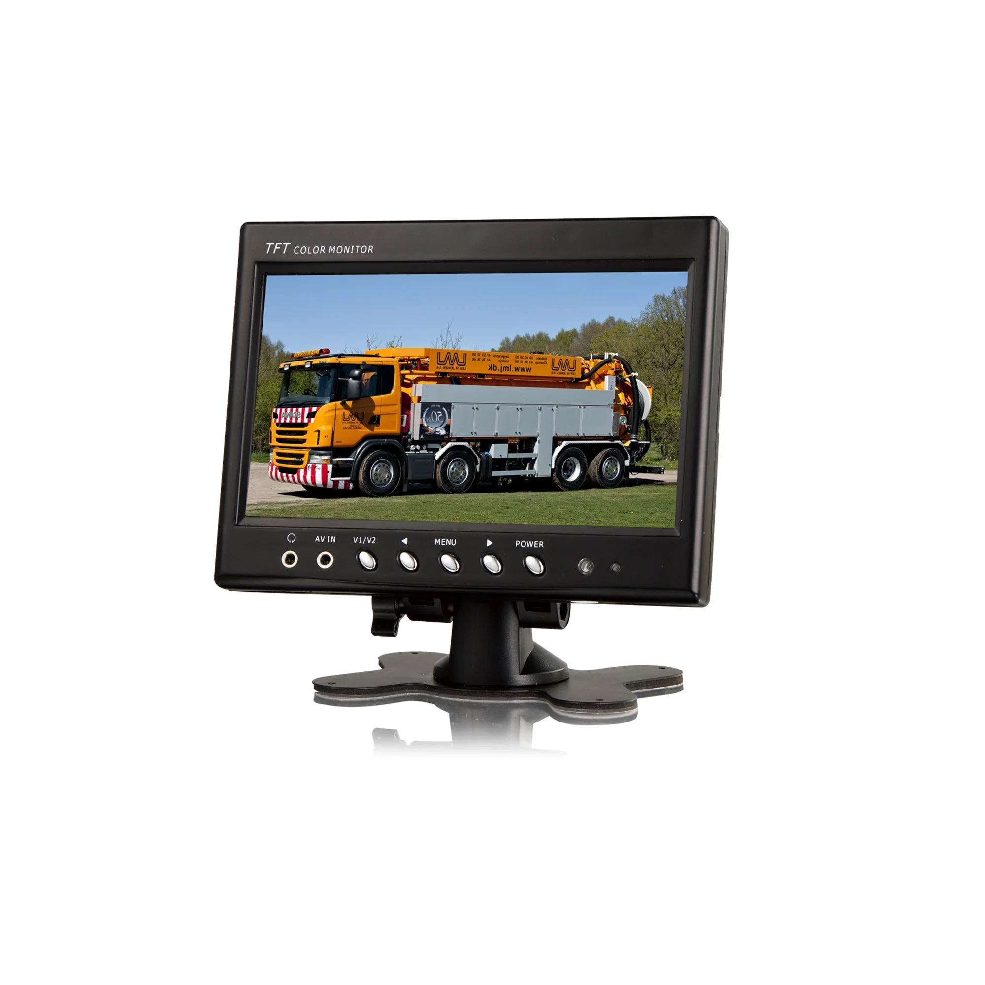 Monitor LCD TFT de 7 polegadas para aluguer de veículo de barramento de sistema de segurança CCTV