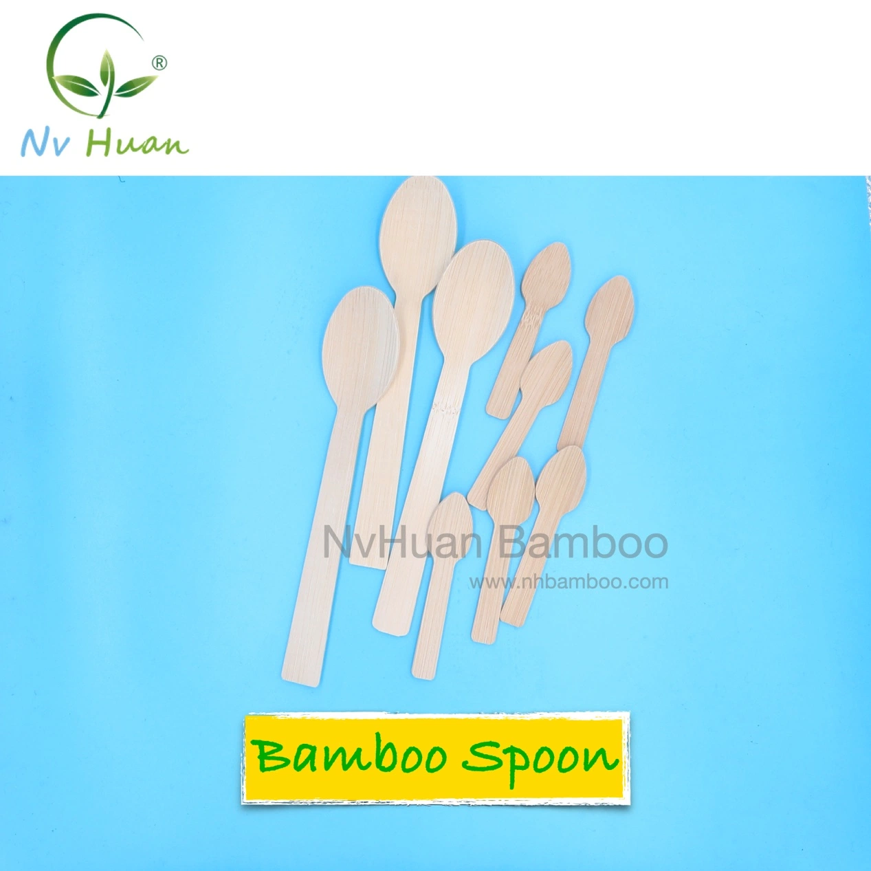 Bamboo Wooden Tableware Disposable Spoon Knife Fork Biodegradable Cutlery Set