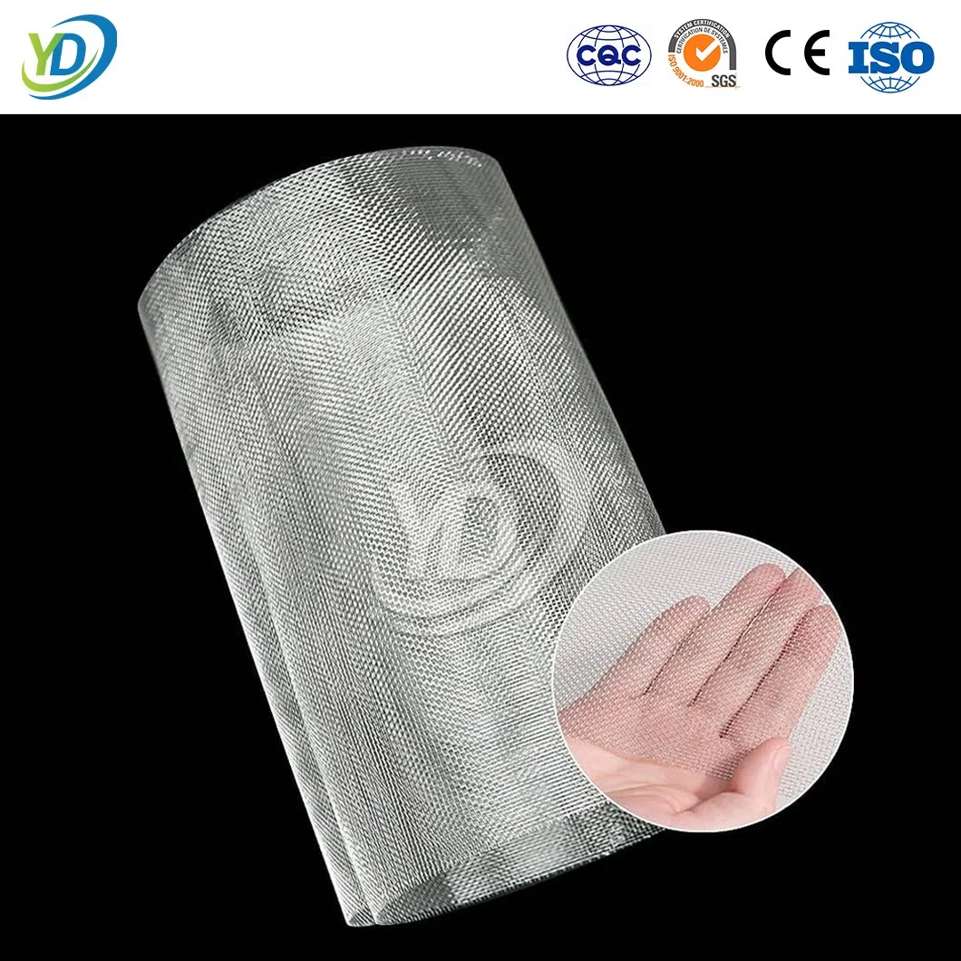 Yeeda 100 mícron Aço inoxidável malha de arame China fábrica 900 Rede metálica em aço inoxidável Micron 1.2 X 30 M fina Tela de janela de malha