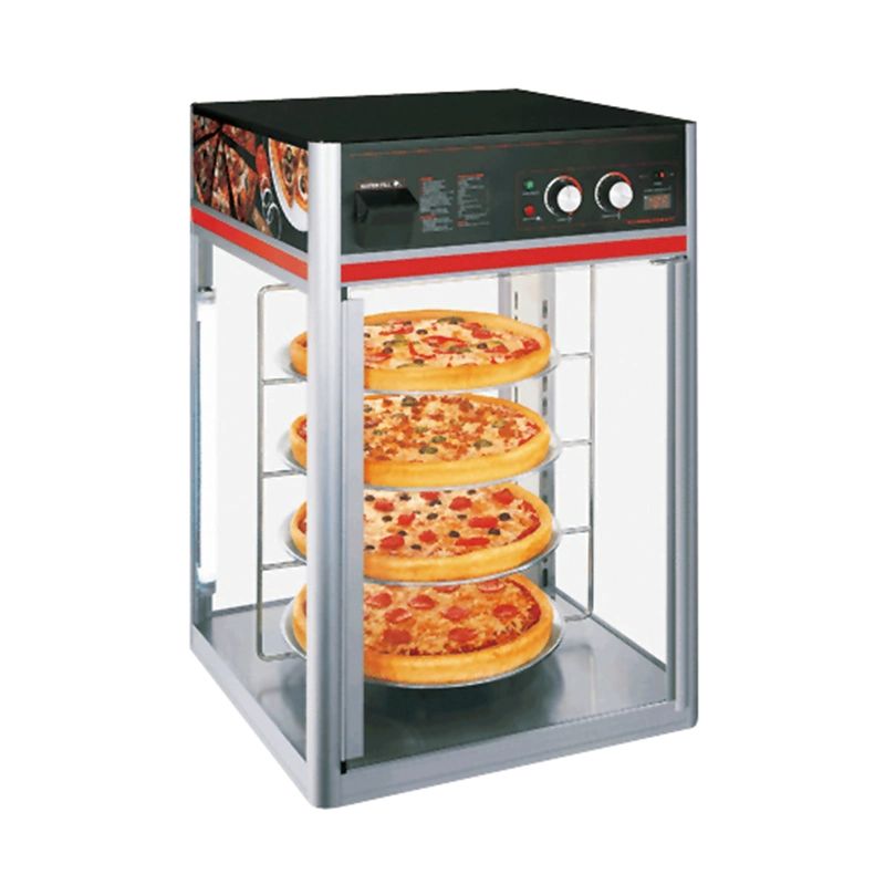 Kitchen Equipment Rotary Pizza Warmer Display Showcase
