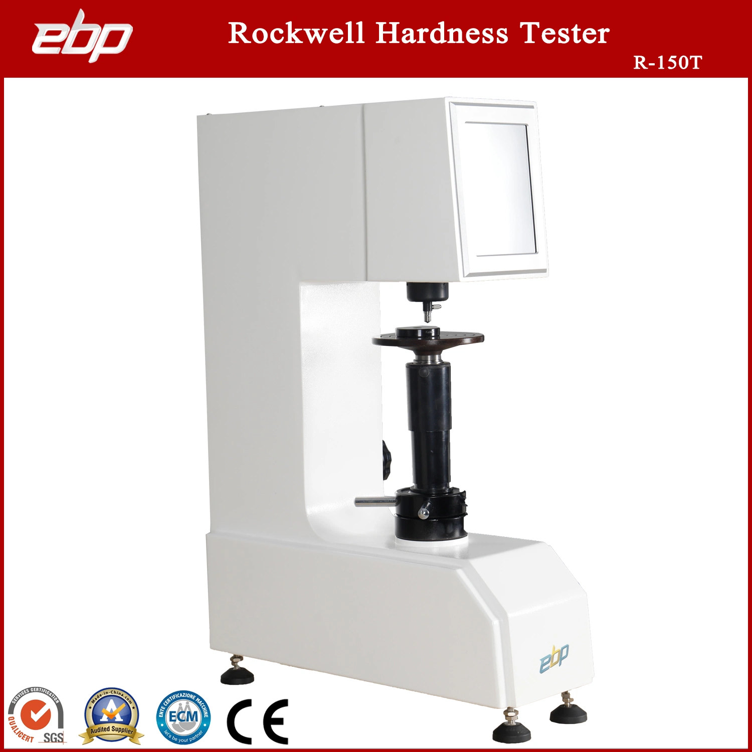 Équipement de test de métal Testeur de dureté Rockwell numérique à écran tactile R-150t