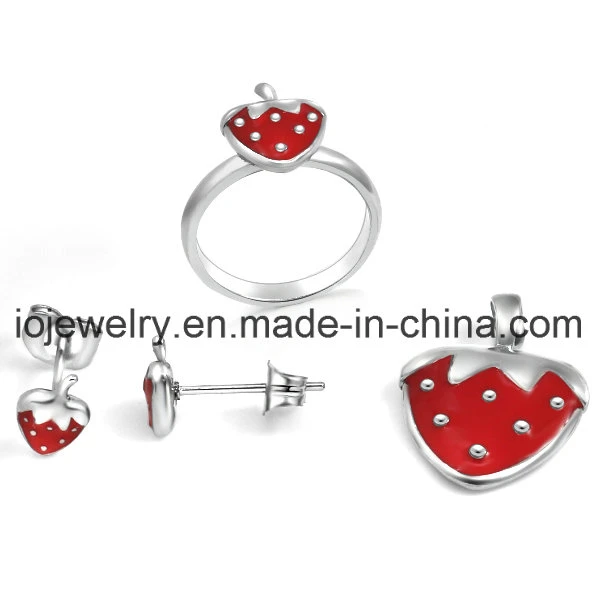 Soft Enamel Surgical Steel Stainless Steel Handmade Ladybug Enamel Baby Jewelry Sets